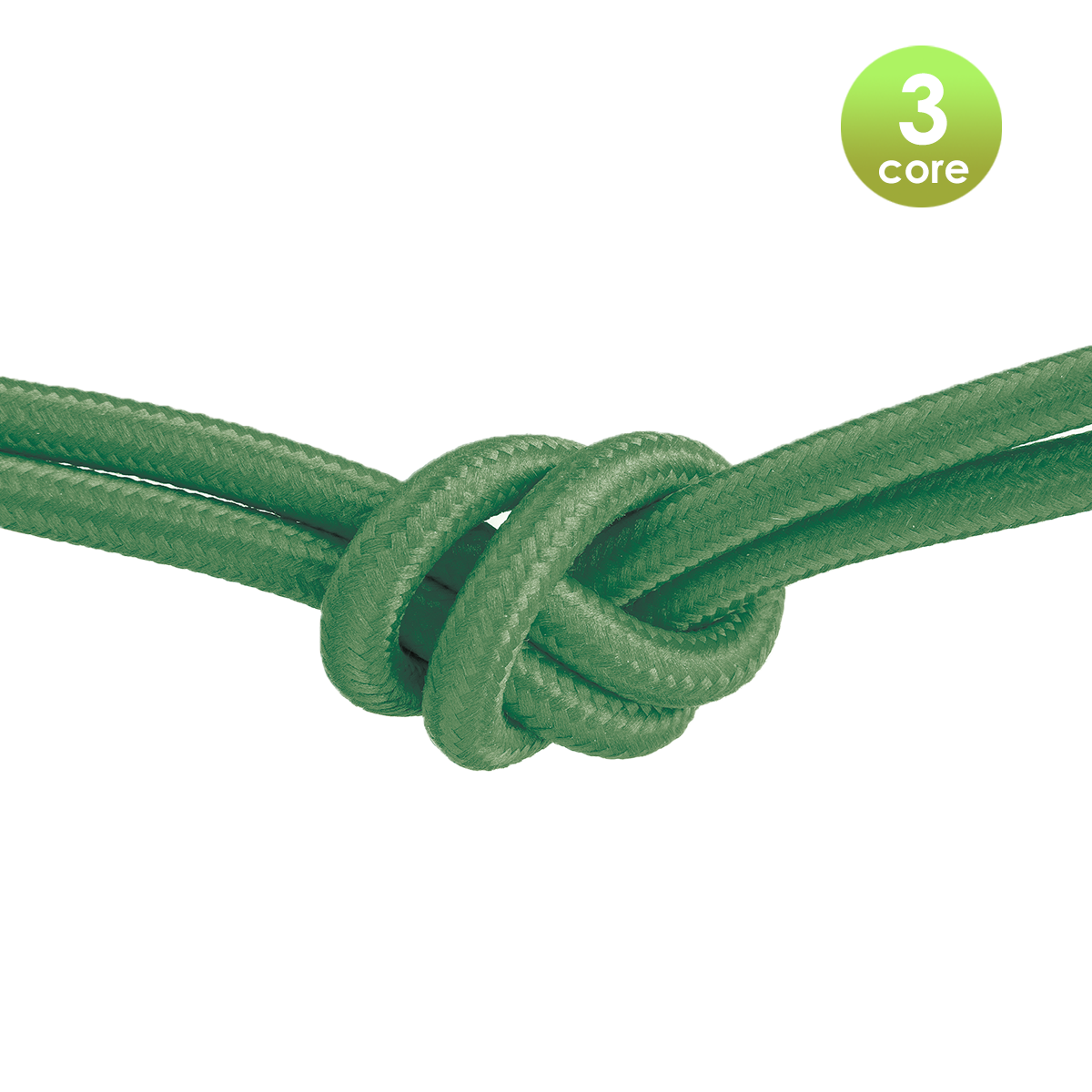 Tangla lighting - TLCB01014GN - 3c - Fabric cable 3 core - in sage green